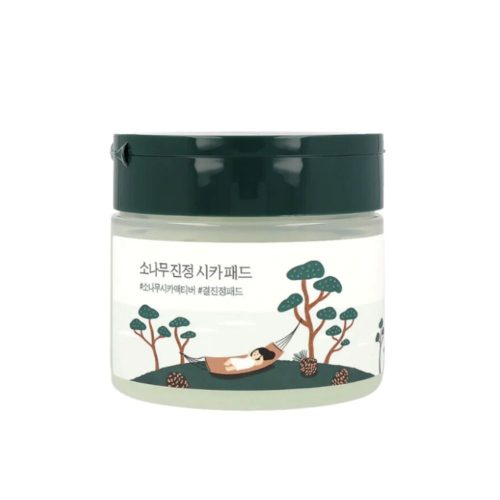 ROUND LAB Pine Calming Cica Pad - revitalizáló, nyugtató arckorongok 50db