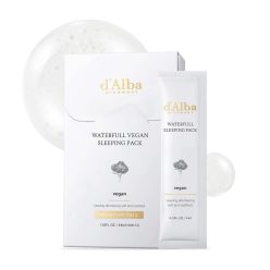   D'ALBA Waterfull Vegan Sleeping Pack - Hidratáló éjszakai arcmaszk 12*4ml
