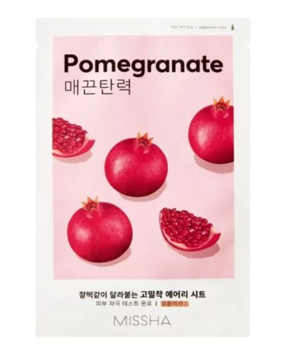 Missha - Airy Fit Pomegranate Sheet - Arcmaszk - Gránátalma 19g