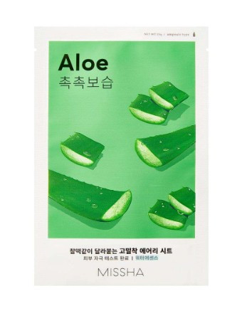 Missha - Airy Fit Sheet Aloe Soothing Sheet Mask - Arcmaszk - Aloe Vera 19g