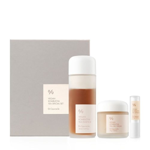 Dr.Ceuracle Vegan Kombucha Tea Special Set - méregtelenítő, hidratáló szett arcra 150ml - 75ml - 3,7g
