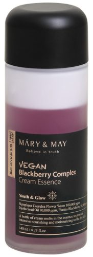 MARY&MAY Vegan Blackberry Complex Cream Essence Youth Glow - Tápláló, hidratáló esszencia  140ml
