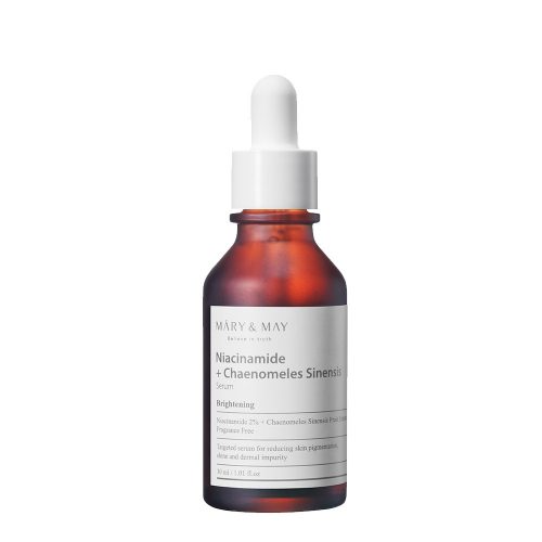 MARY&MAY Niacinamide + Chaenomeles Sinensis Serum Brightening - bőrvilágosító és hiperpigmentációt szabályozó szérum 30ml