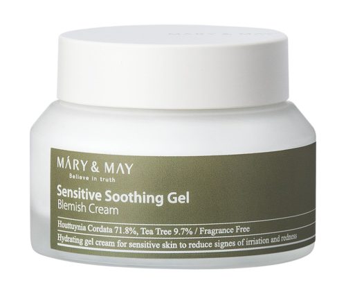 MARY&MAY Sensitive Soothing Gel Blemish Cream - bőrnyugtató, hidratáló arckrém 70g