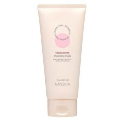   MISSHA Creamy Latte Cleansing Foam Strawberry - Vitalizáló, krémes arctisztító hab eperkivonattal  172ml