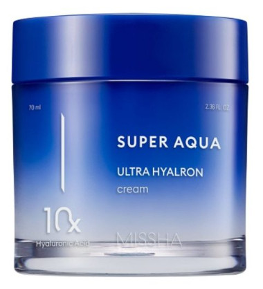 MISSHA Super Aqua Ultra Hyalron Cream - Hialuronsavas hidratáló arckrém 70ml