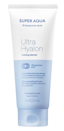 MISSHA Super Aqua Ultra Hyalron Cleansing Foam - Hiratáló arctisztító 200ml