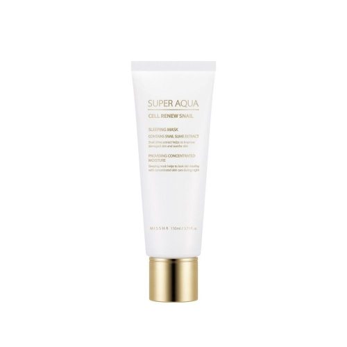 MISSHA Super Aqua Cell Renew Snail Sleeping Mask - Csiganyálkás bőrfiatalító arcmaszk 110ml