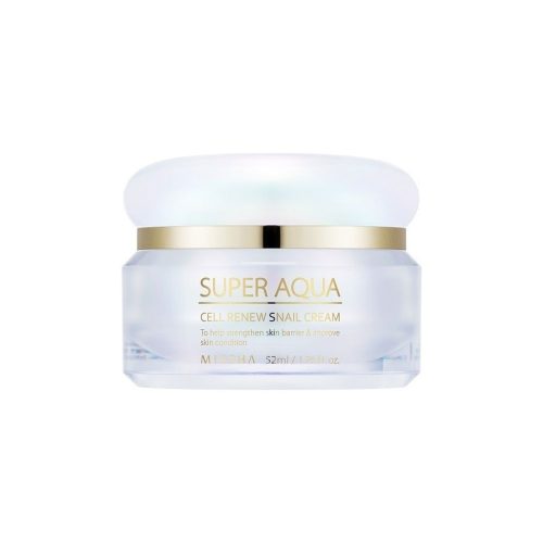 MISSHA Super Aqua Cell Renew Snail Cream - Feszesítő, bőrsejt-megújító arckrém 50ml