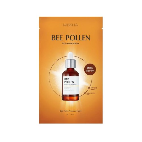 MISSHA Bee Pollen Ampouler Sheet Mask propoliszos bőrélénkítő fátyolmaszk 1db