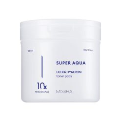   MISSHA Super Aqua Ultra Hyalron Toner Pads - Hidratáló, frissítő párnák 80db