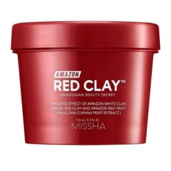   MISSHA Amazon Red Clay Pore Mask - Pórusösszehúzó arcmaszk 110ml