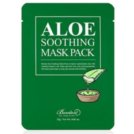 Benton Aloe Soothing Mask Pack - Nyugtató Arcmaszk Aloe Vera kivonattal 23 g