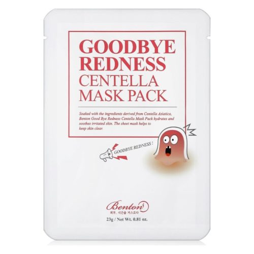 Benton Goodbye Redness Centella Mask Pack - Nyugtató hatású, bőrpírt csökkentő gézmaszk ázsiai gázlóval 23g