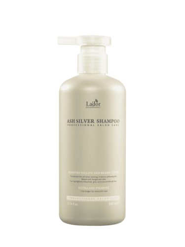 LADOR Ash Silver Shampoo Hidratáló színező sampon szőke és ezüst hajra 300ml
