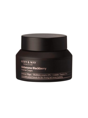 MARY&MAY Idebenone + Blackberry Complex Intensive Cream - feszesítő, ránctalanító arckrém 70g