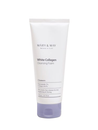 MARY&MAY White Collagen Cleansing Foam - kollagénes arctisztító hab 150ml