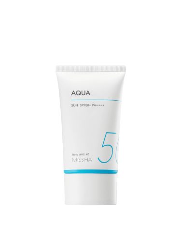 MISSHA All Around Safe Block Aqua Sun SPF50+/PA++++  Fényvédő krém arcra 50ml