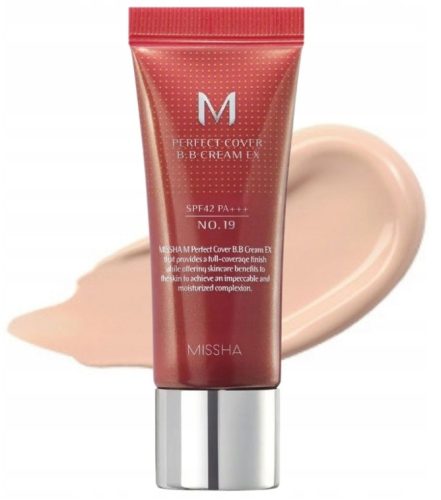 Missha - M Perfect Cover BB Cream Ex 19 Cool Ivory SPF 42/PA+++ - BB Krém - 19 Cool Ivory - 20ml