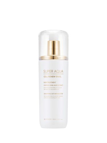MISSHA Super Aqua Cell Renew Snail Skin Treatment - Iintenzív hidratáló booster & toner 130ml