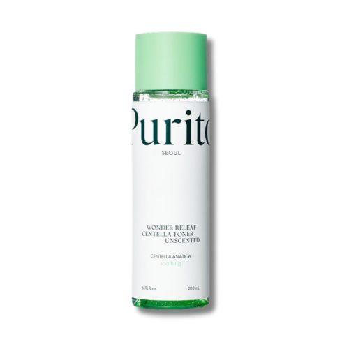PURITO SEOUL Wonder Releaf Centella Toner Unscented alkohol- és illatmentes nyugtató toner arcra 200ml