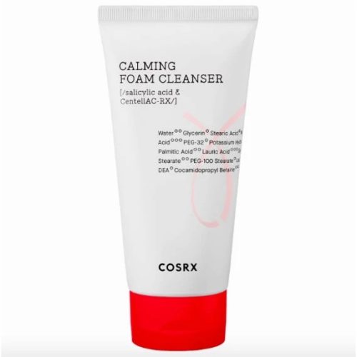 Cosrx AC Collection Calming Foam Cleanser - Finoman tisztító hab az aknéra hajlamos bőrre 150ml