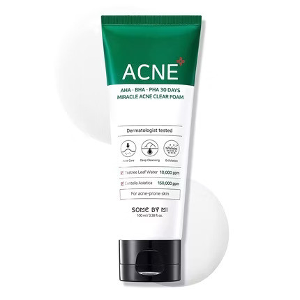 Some By Mi AHA∙BHA∙PHA 30 Days Miracle mélyisztító hab problémás és pattanásos bőrre 100ml
